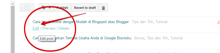 cara edit post pada blogspot cara edit post pada blogspot