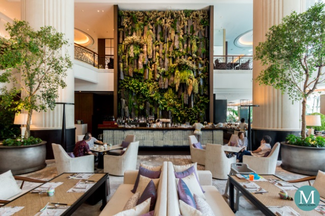 seating area of the Lobby Lounge of Shangri-La Hotel Singapore
