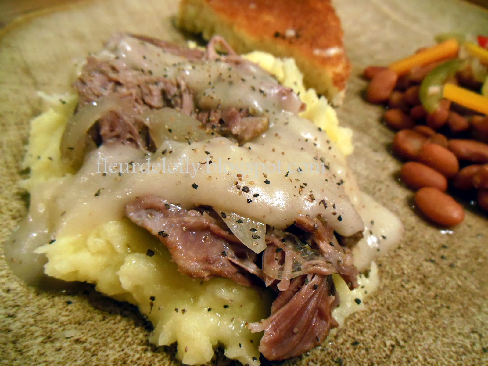 Fleur de Lolly Crock Pot Pork Roast with Gravy