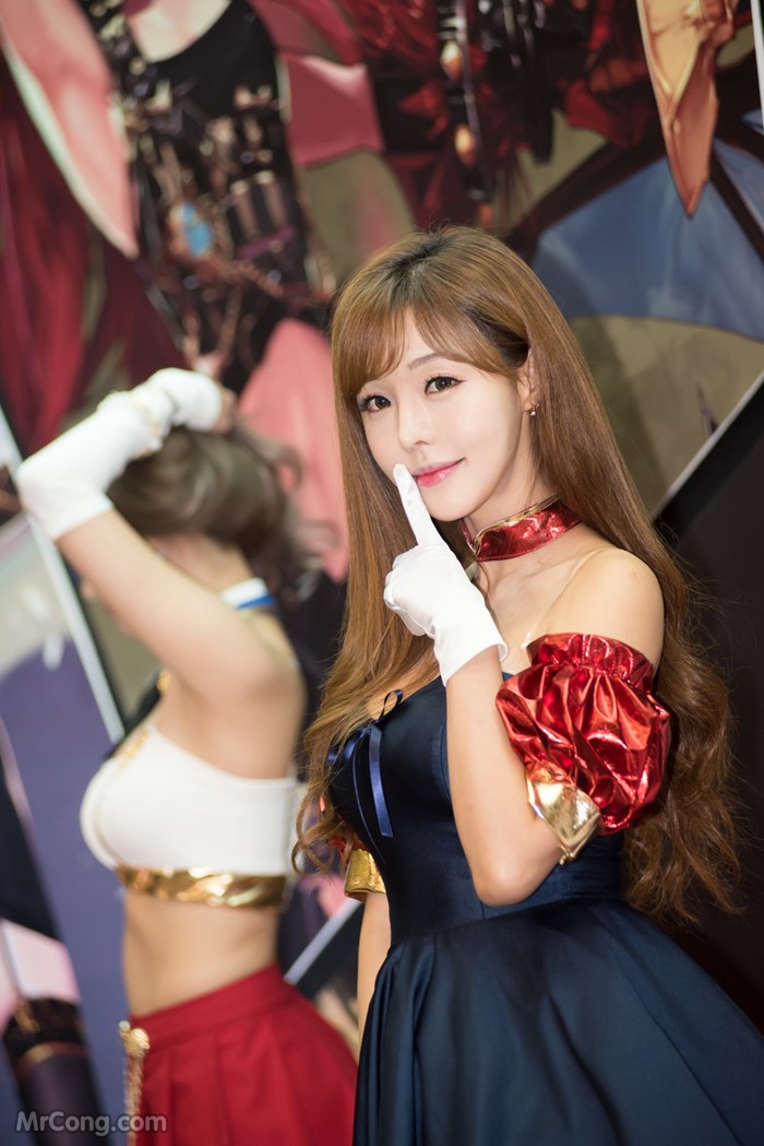 Beauty Seo Jin Ah at G-Star 2016 exhibition (126 photos)