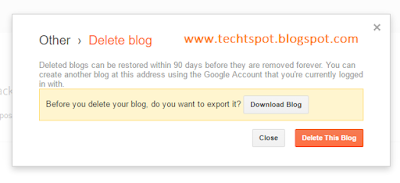How To Delete The Blogger Blog 2