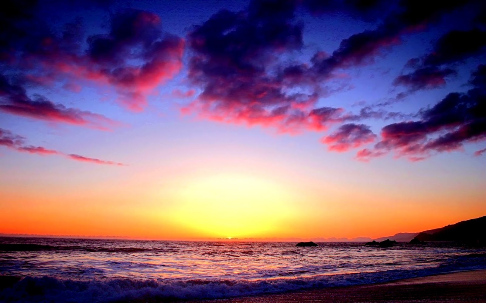 Beautiful Beach Sunset Desktop