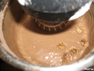 Bizcocho de chocolate con nueces