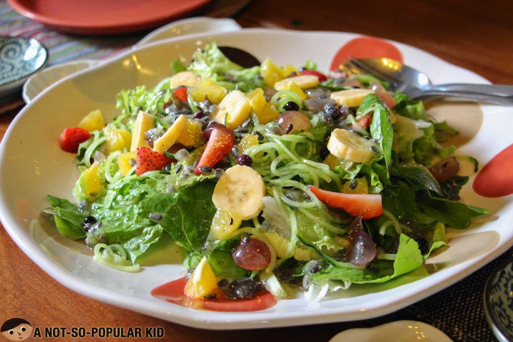 Fruity and excessively sour Chaya salad
