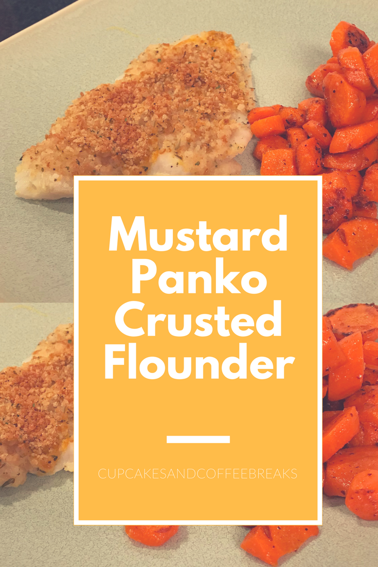 Mustard Panko Crusted Flounder