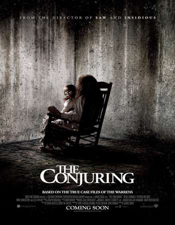 Poster Of The Conjuring 2013 Dual Audio 450MB BRRip 720p ESubs HEVC Free Download Watch Online downloadhub.in