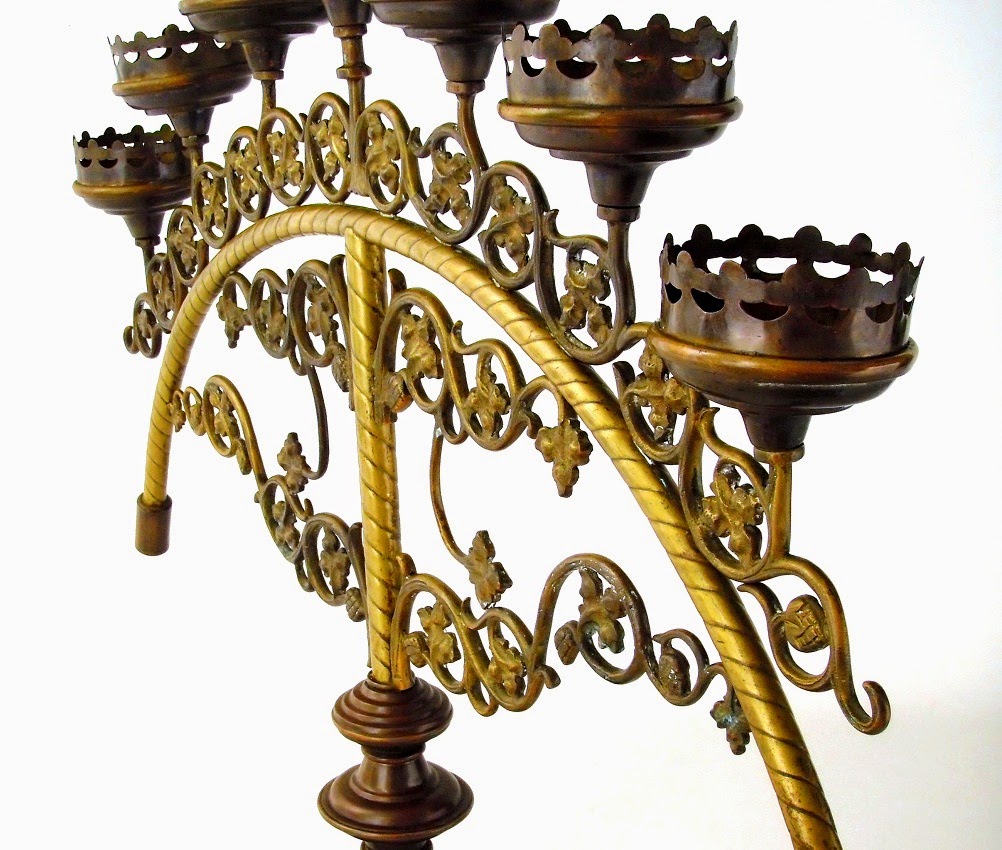 PATINA ANTIK CHURCH CANDELABRA II