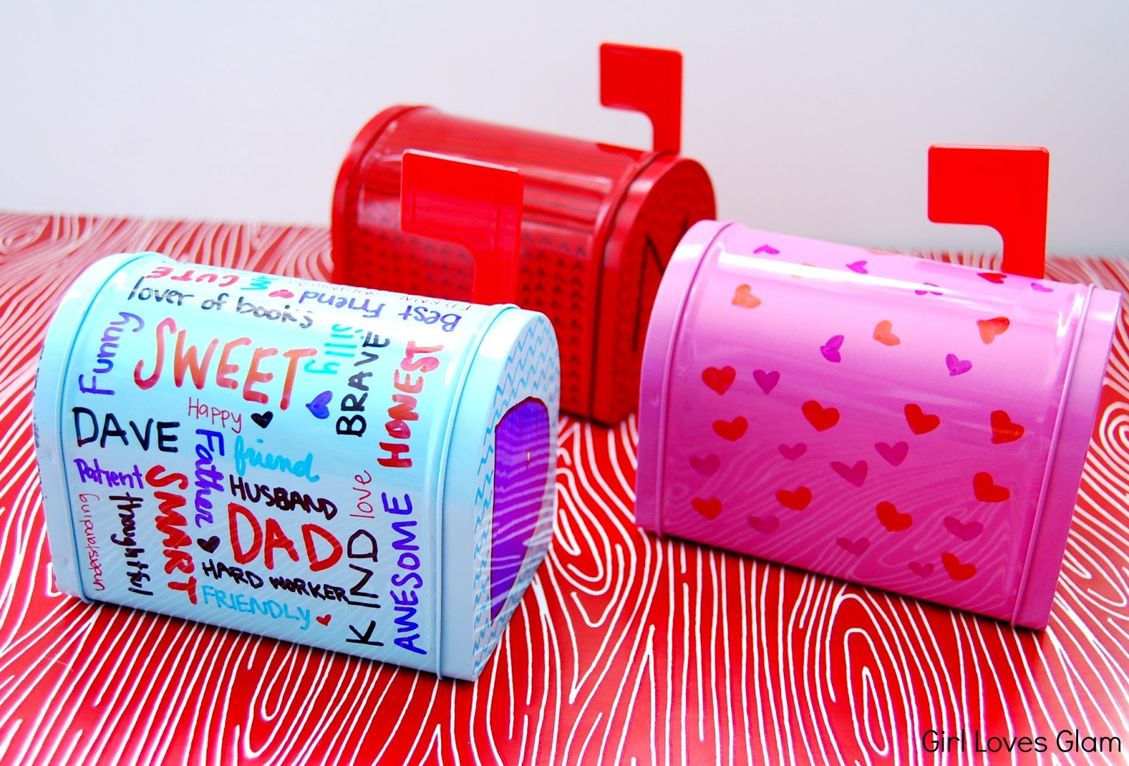 Sharpie Decorated Valentine's Day Mailboxes Girl Loves Glam