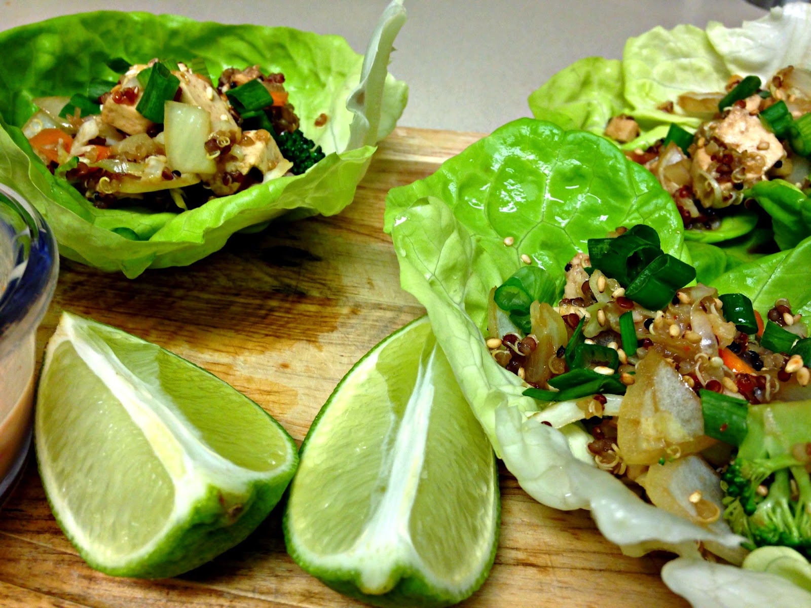 Healthy Quinoa & Tofu Lettuce Wraps / Jillian Does Food
