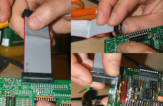 Using the IDC connector to keep header pins straight