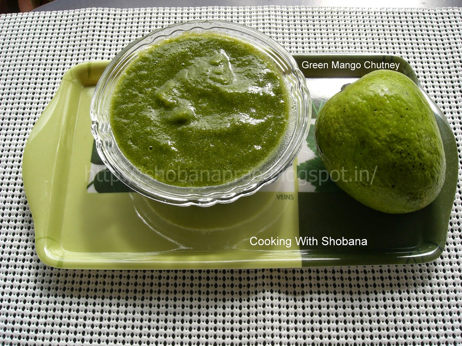Cooking With Shobana GREEN MANGO CHUTNEY