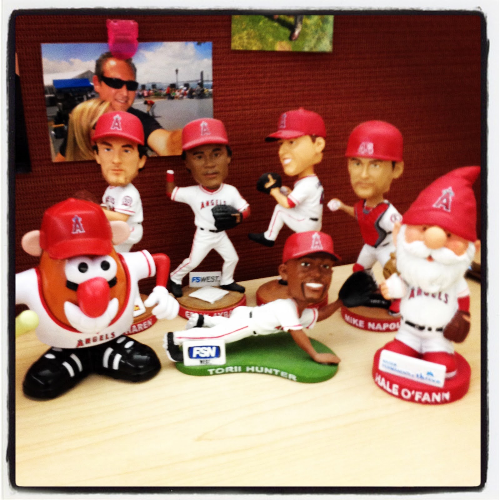 Mini Fan Vintage California Angels 2007 – 9 Cm – Collection Baseball