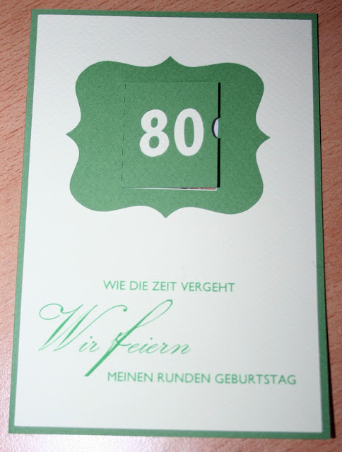 Einladung zum 80. Geburtstag
