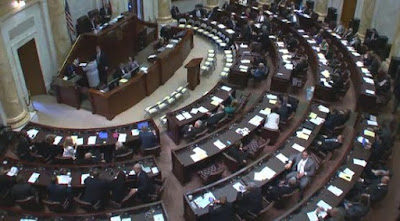 the Arkansas House of Representatives chamber at the State Capitol