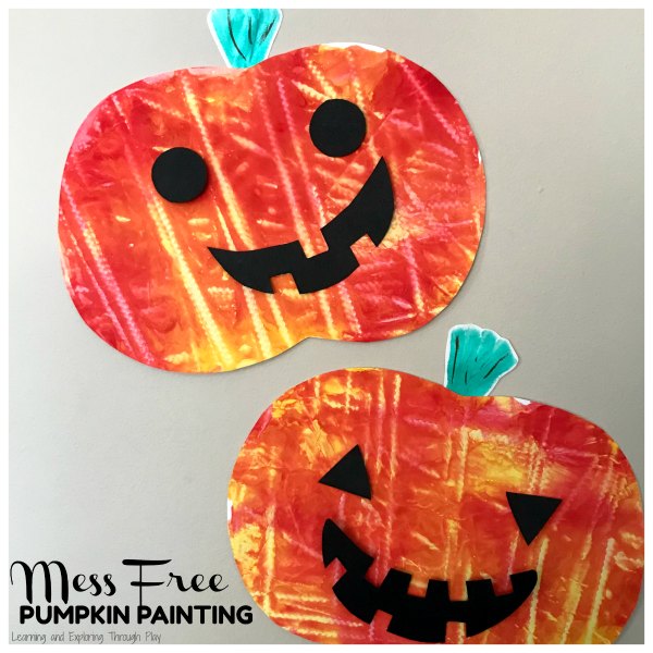 Mess Free Pumpkin Craft