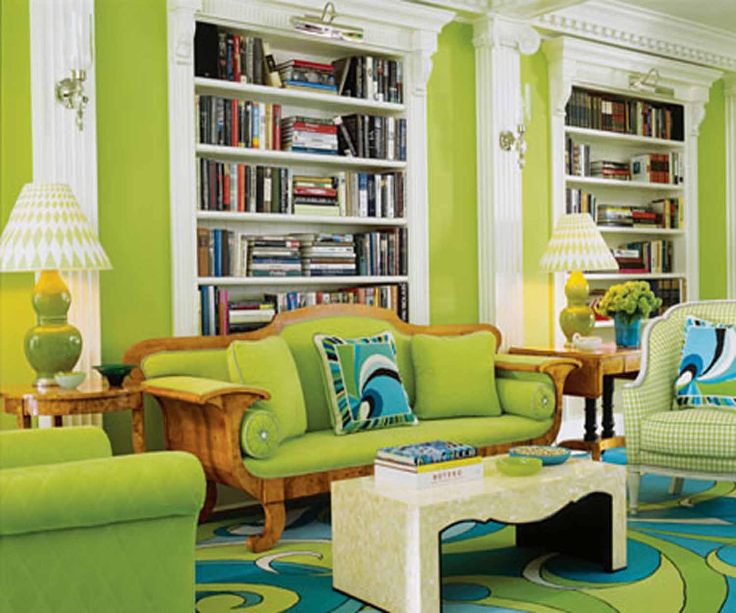 Modern Furniture Modern Green  Living  Room  Design  Ideas  2011