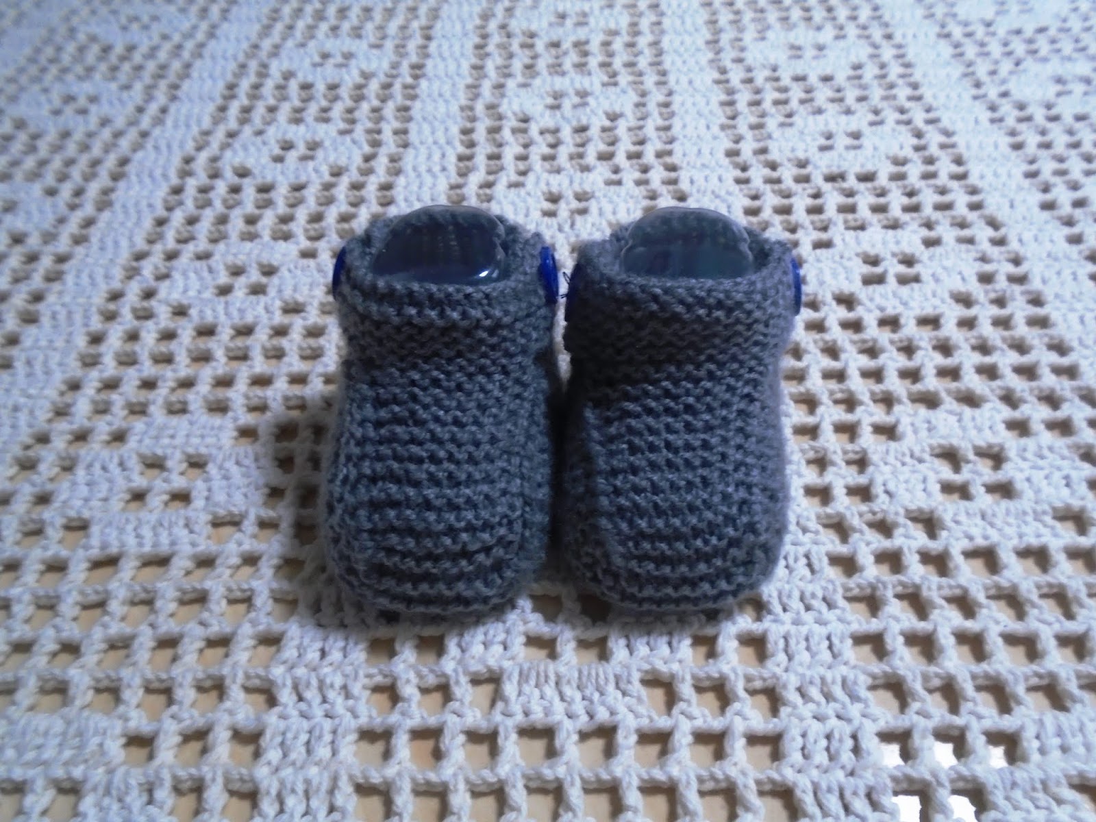 sapatinho de trico sem costura