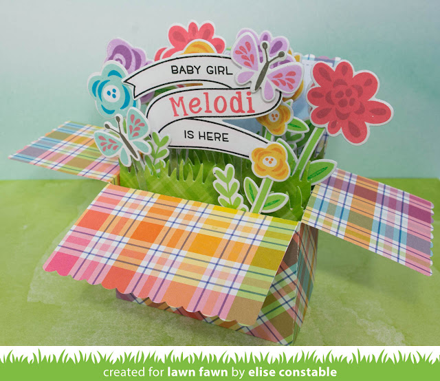 Lawn Fawn Scalloped Box Card Pop-Up  ̹ ˻