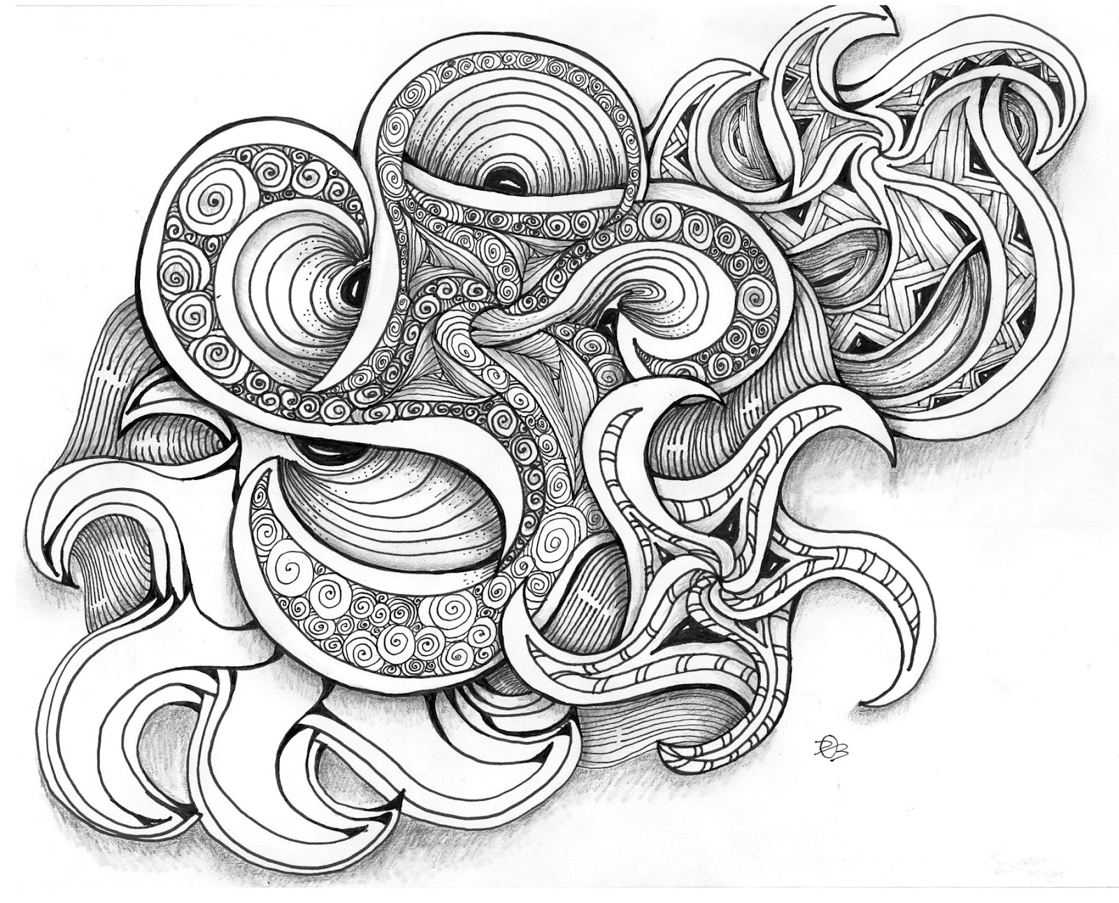 dobriendesign: Challenge #63 - New Official Zentangle Tangle 