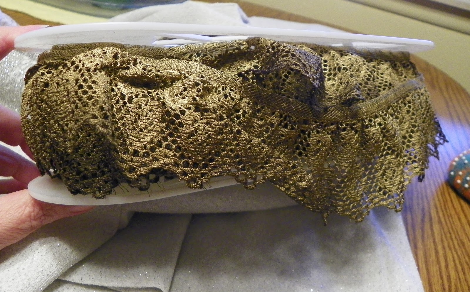 Lazy Days and Sundays Spray painted lace