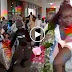 Very Shameful: Abuja Women Scramble for Mrs. Jonathan’s Food and Money (Video+Photo)