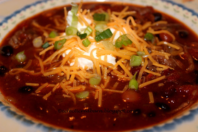 Eclectic Red Barn: Loaded Beef Chili