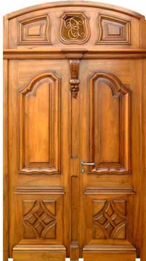 Double Wooden Front Door Designs