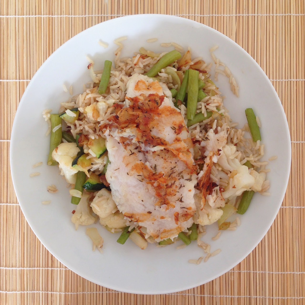 Healthy Living in Heels Grilled Pangasius Fillet with Vegetable Rice