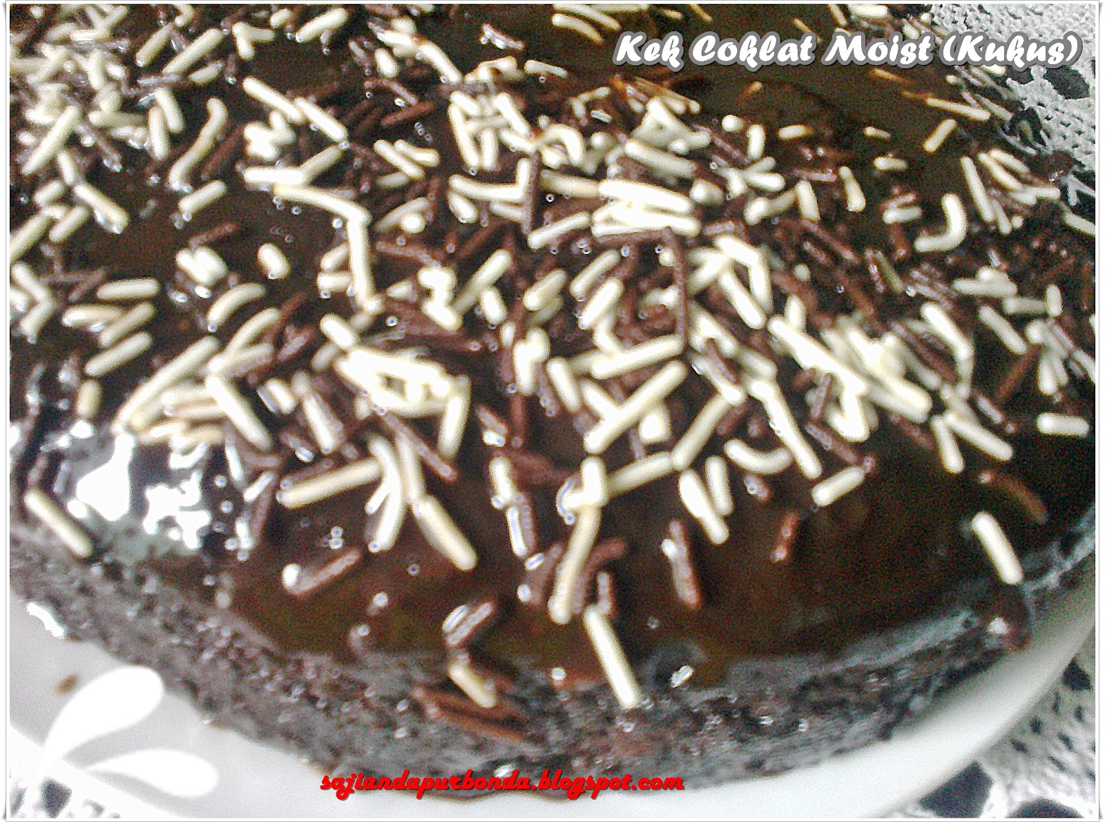 Kek Coklat Moist (Kukus)  resep masakan indonesia
