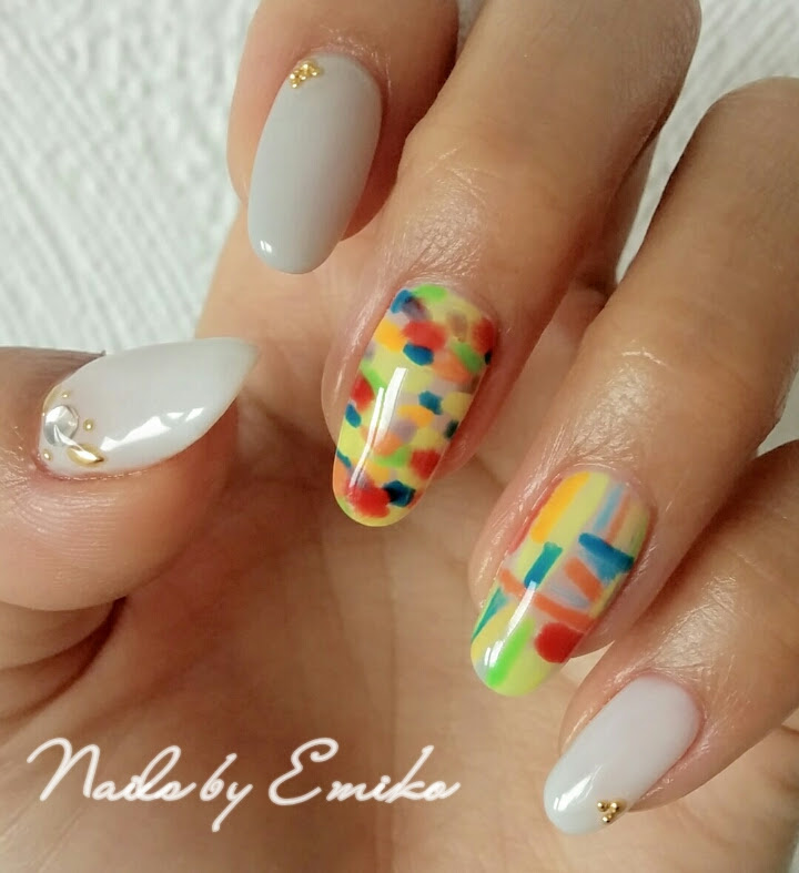 ☆ブダペストのネイルアーティストEmiko☆ ☆ベネチアングラス風マイネイル☆