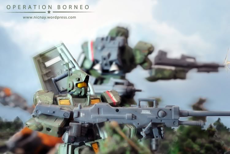 GUNDAM GUY: Operation Borneo [Power GM & GM Command] - Diorama Build