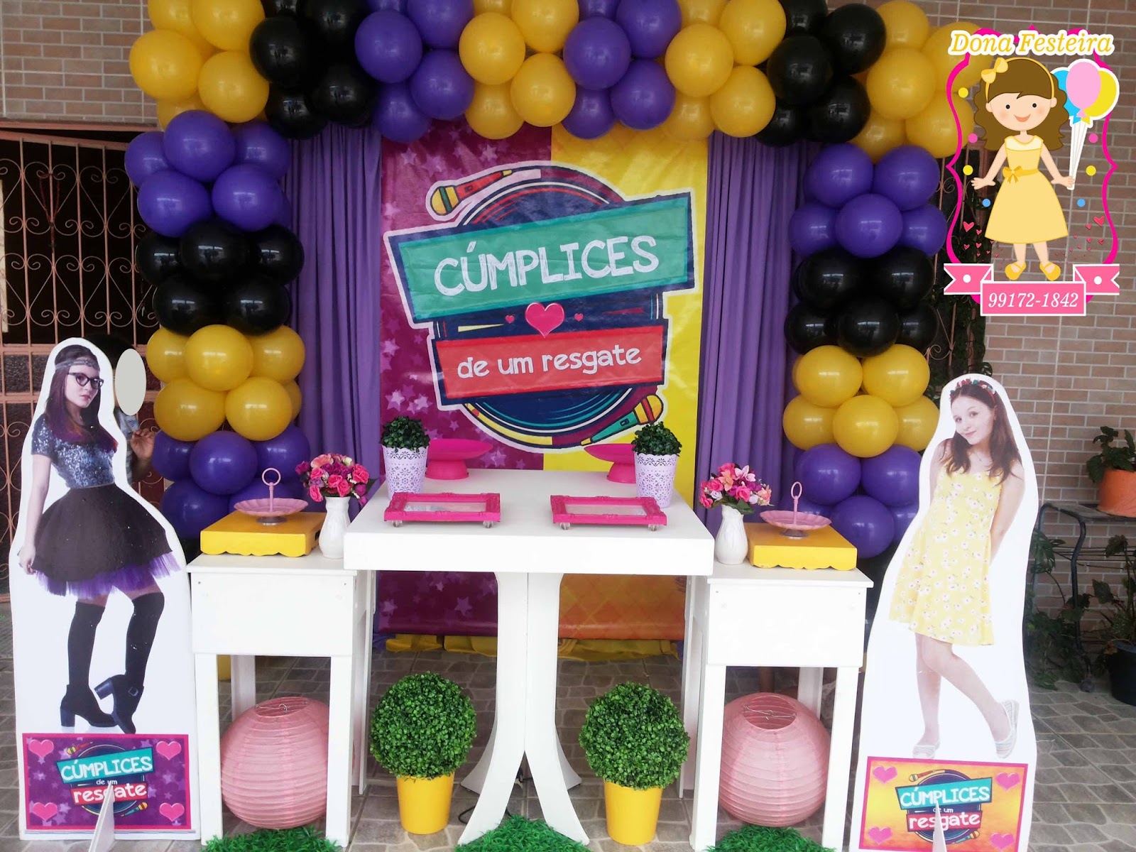 DONA FESTEIRA ESPECIALISTAS EM FESTAS COM LAYOUTS GRÁFICOS CUMPLICES DE UM RESGATE