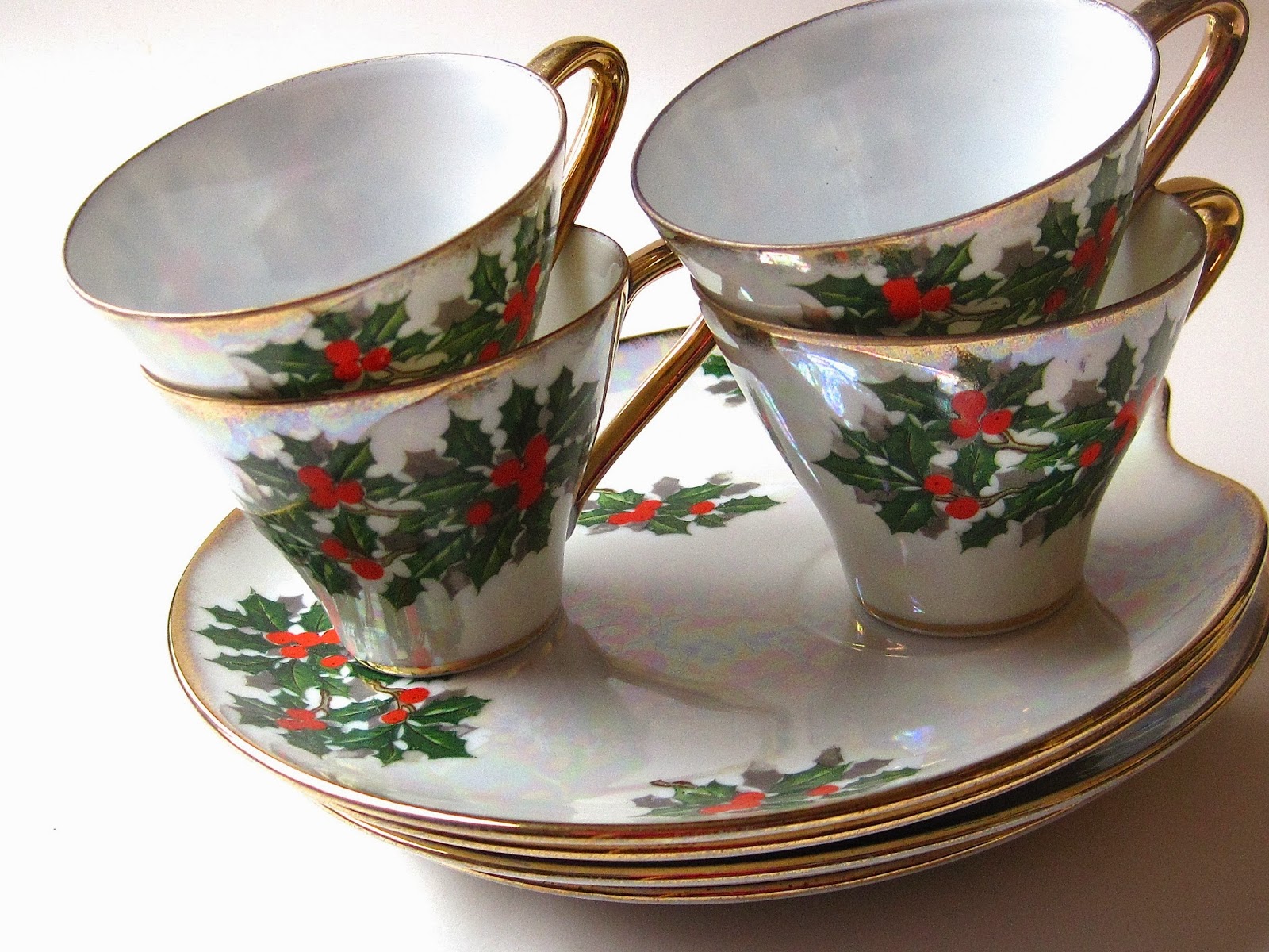Tea With Friends Vintage Christmas tea and toast sets