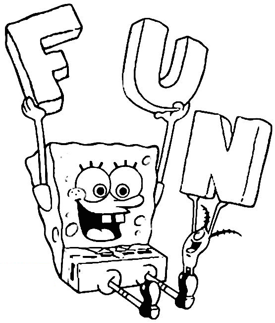Fun Spongebob - Plankton Coloring Pages title=