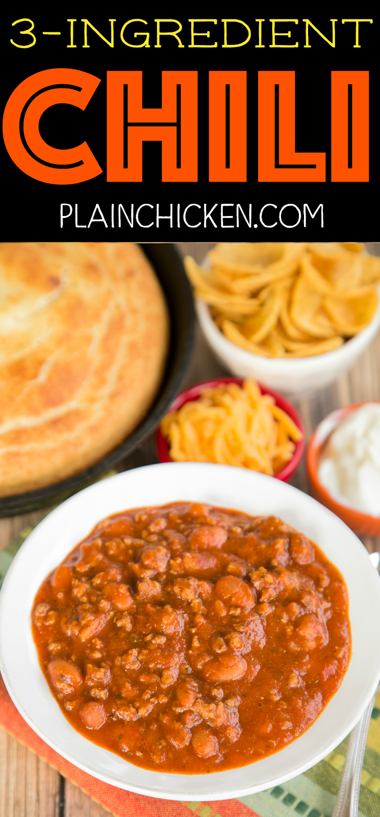 3Ingredient Chili Plain Chicken®