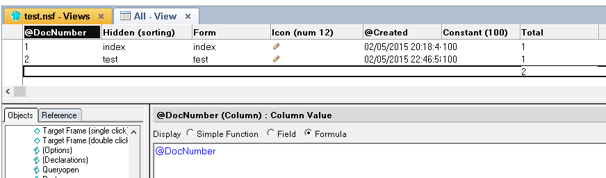 Find the best way: ColumnValuesIndex property of NotesViewColumn