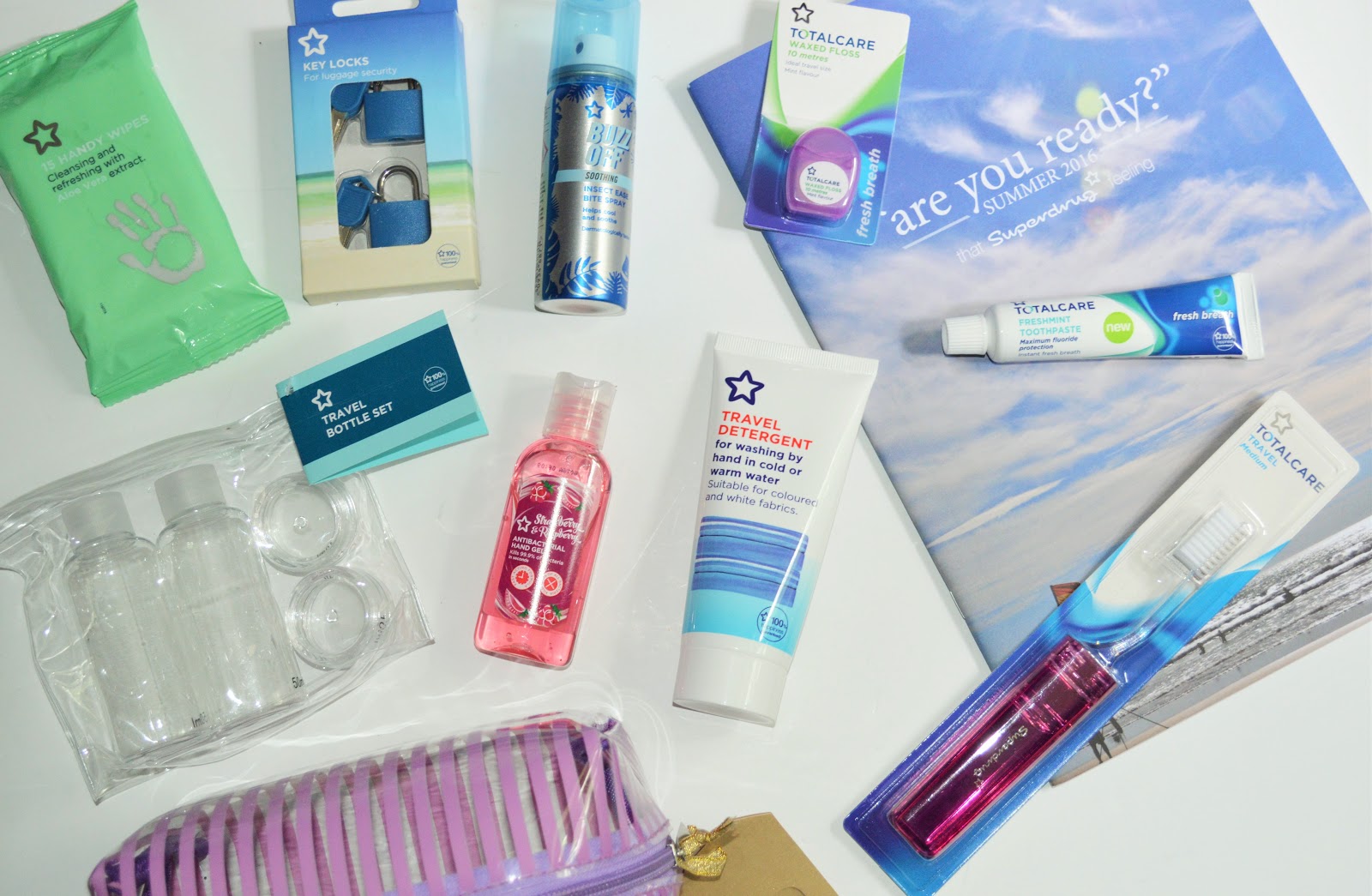 Superdrug Travel Essentials Sophie Rose