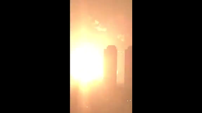 Vídeo mostra enorme explosão na China