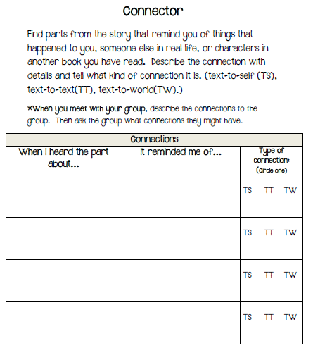 Jennifer's Teaching Tools: Literature Circles