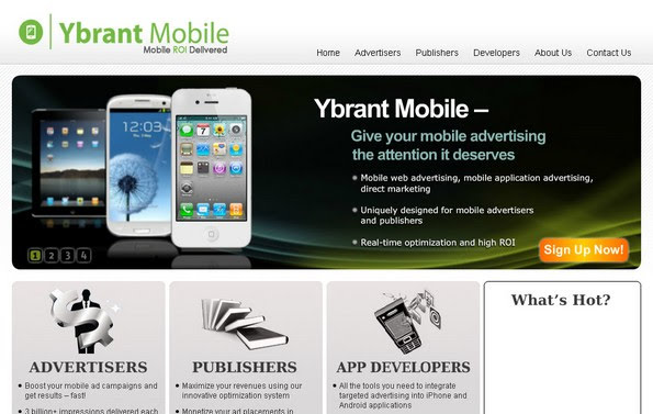 Ybrant Mobile ad serving network