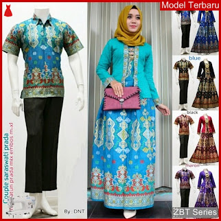 ZBT03409 Kebaya Batik Couple Sarimbit Saraswati Elegan BMGShop