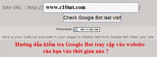 Gbotvisit khi nào Google Bot vào website | SEO Tool