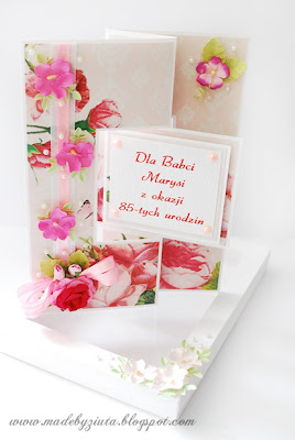 kartki okolicznościowe ręcznie robione kartka urodzinowa kartka swing dla babci