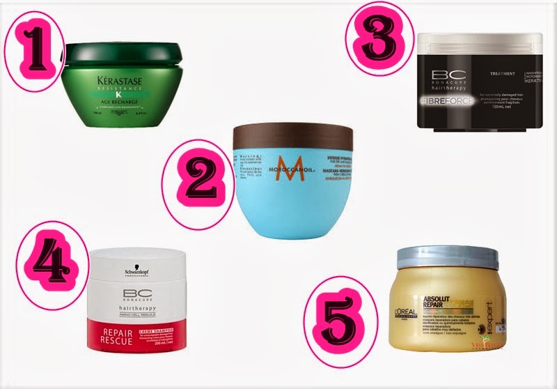 Fabulosa Belezaa: Top 5 melhores mascaras reconstrutoras