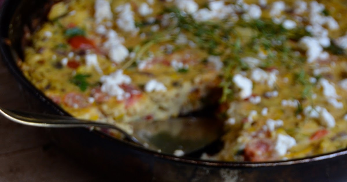 Veggie Stovetop Frittata with Sweet Corn, Tomatoes & Zucchini Always Order Dessert