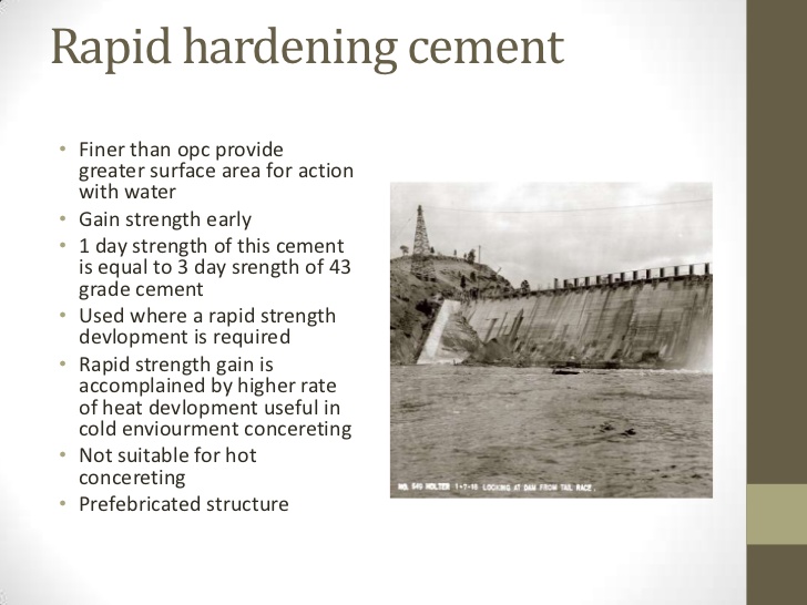 Rapid Hardening Cement