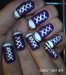 nail converse purple shoes nails shoe gelic designs polish sneakers lacing ll pink