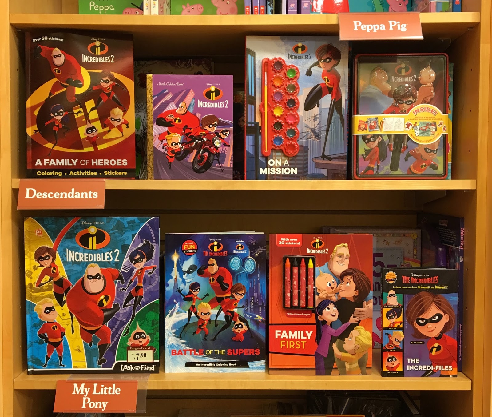 pixar incredibles 2 books in store 2018