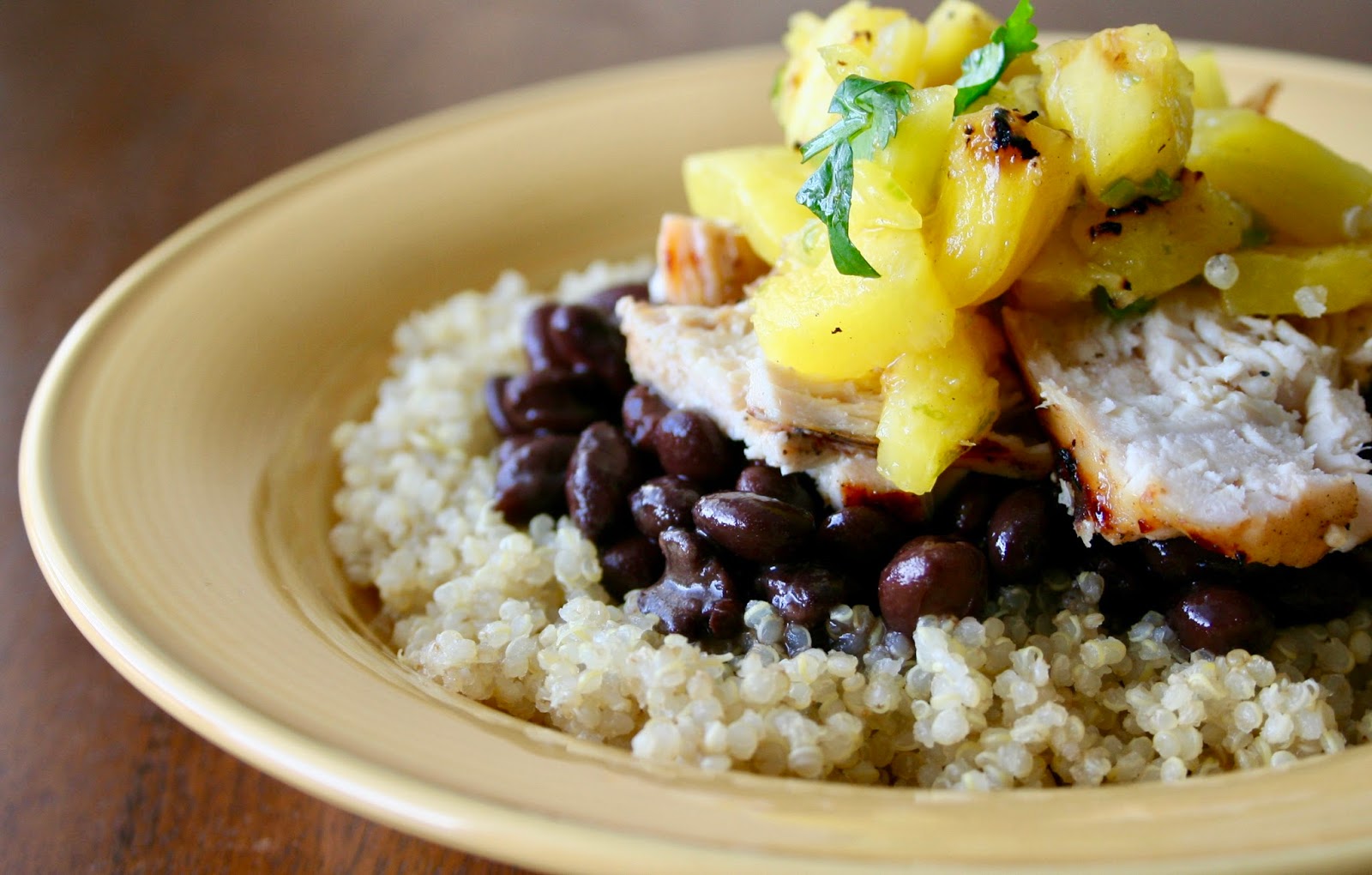 Cuban Mojo Pulled Pork Quinoa Bowls with Pineapple Salsa Maria Food Dlwali