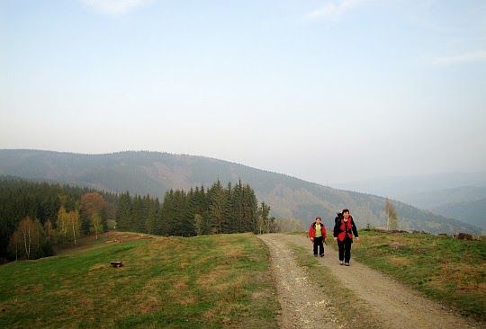 Polana ponad Chatą Kamenitý.